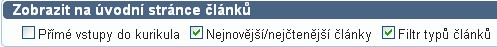 Linka nastaveni a